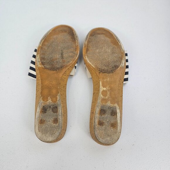 Dress Barn 8.5M Sandal Slide 1.5" Wedge Heel Summer Cute Fun Simple Slip-On Shoe - Picture 11 of 15